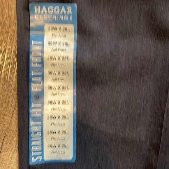 Haggar‎ Flat Front Straight Fit 29L Dress Pant - Picture 4 of 12